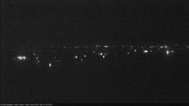 Lake Travis webcam, April 17, 2017 10:35 PM CT