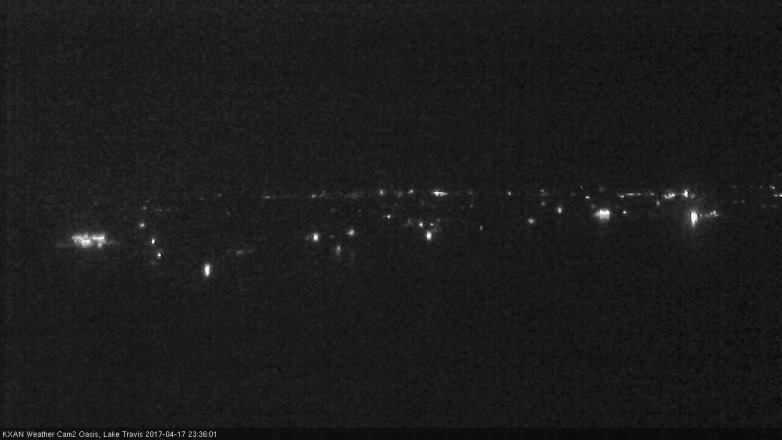 Lake Travis webcam, April 17, 2017 10:45 PM CT