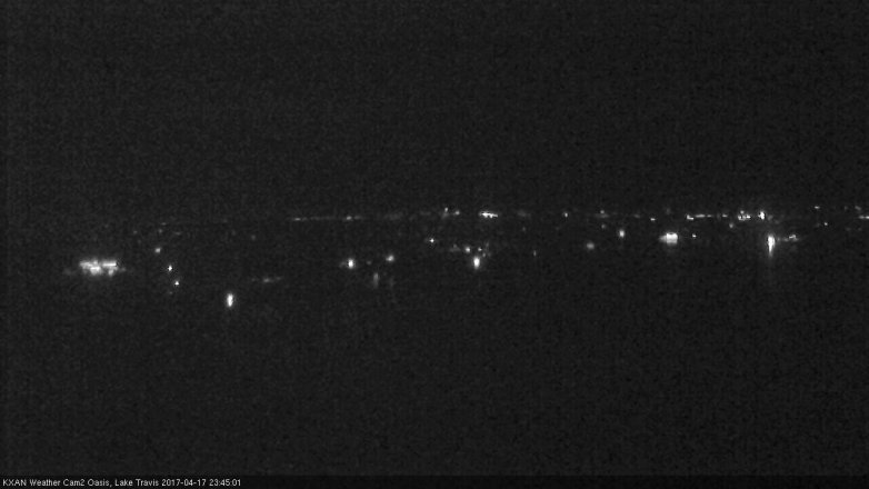 Lake Travis webcam, April 17, 2017 10:55 PM CT