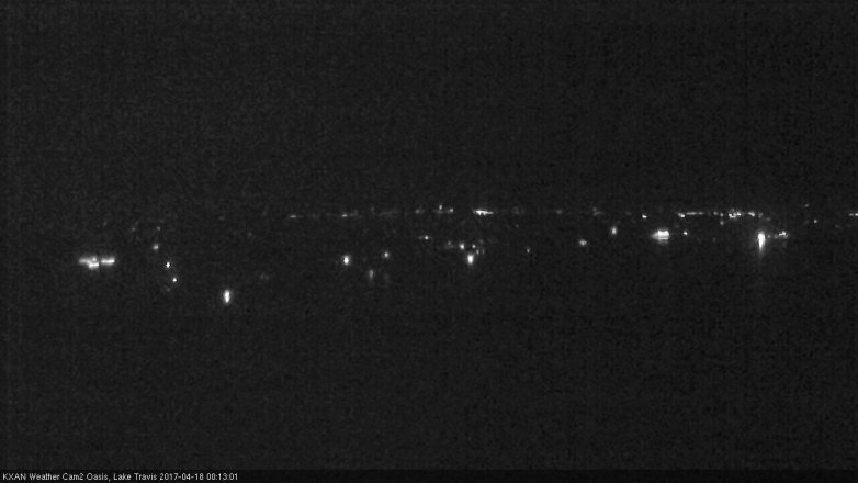 Lake Travis webcam, April 17, 2017 11:10 PM CT