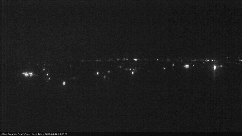 Lake Travis webcam, April 17, 2017 11:20 PM CT