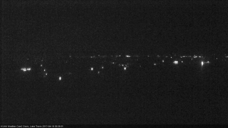 Lake Travis webcam, April 17, 2017 11:40 PM CT