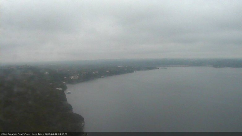 Lake Travis webcam, April 18, 2017 9:00 AM CT