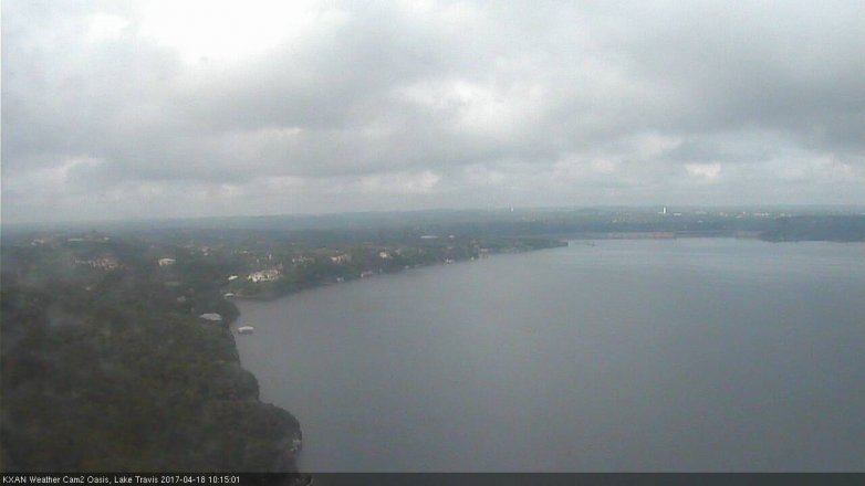 Lake Travis webcam, April 18, 2017 9:35 AM CT