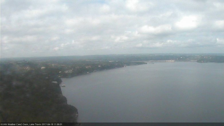 Lake Travis webcam, April 18, 2017 10:05 AM CT