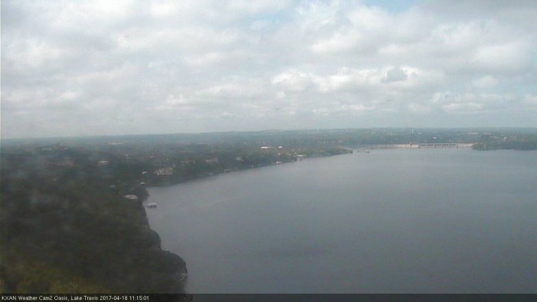 Lake Travis webcam, April 18, 2017 10:25 AM CT