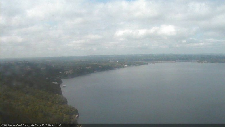 Lake Travis webcam, April 18, 2017 10:30 AM CT