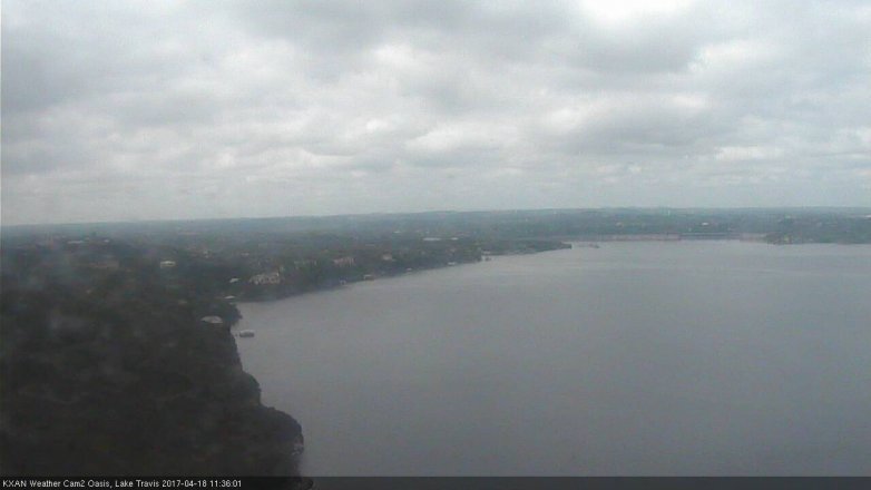 Lake Travis webcam, April 18, 2017 10:40 AM CT