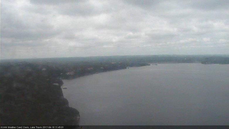 Lake Travis webcam, April 18, 2017 11:00 AM CT