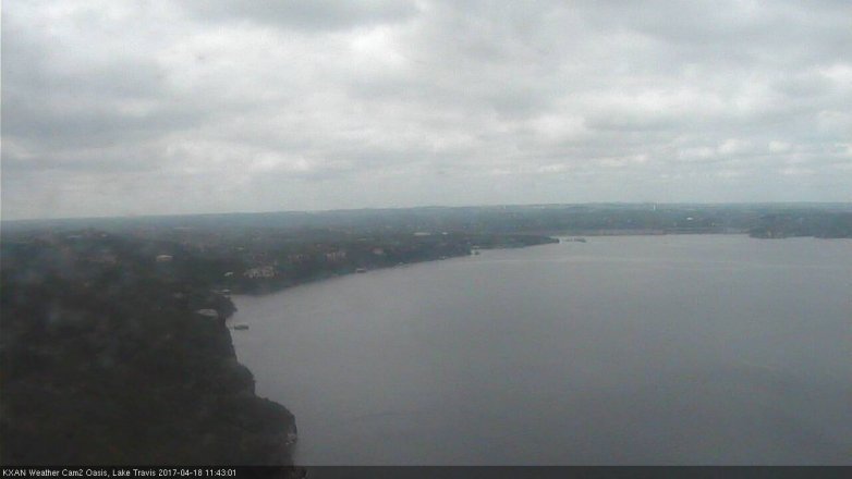 Lake Travis webcam, April 18, 2017 11:05 AM CT