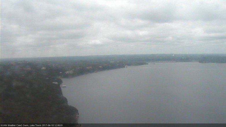 Lake Travis webcam, April 18, 2017 11:20 AM CT
