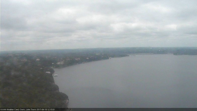Lake Travis webcam, April 18, 2017 11:25 AM CT