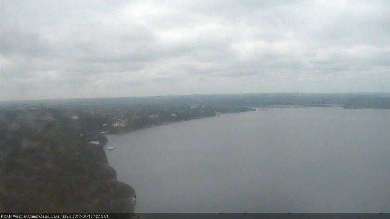 Lake Travis webcam, April 18, 2017 11:35 AM CT