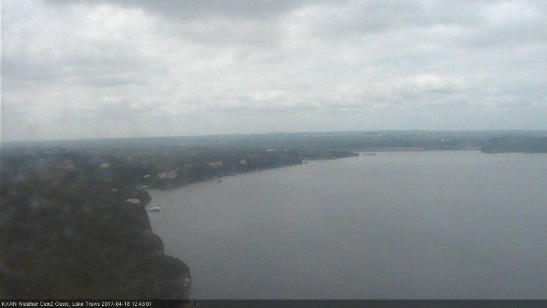 Lake Travis webcam, April 18, 2017 11:55 AM CT