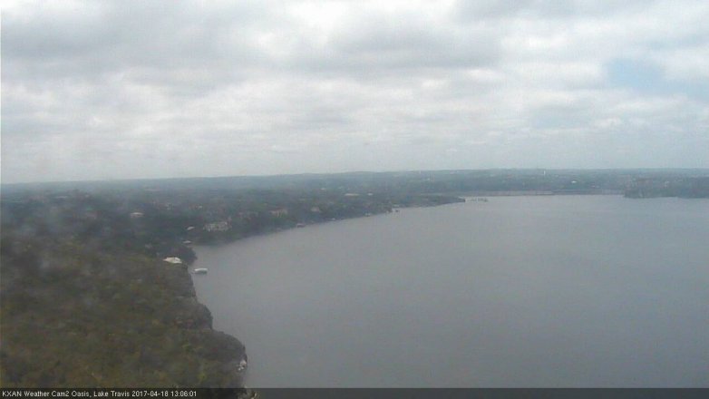 Lake Travis webcam, April 18, 2017 12:20 PM CT