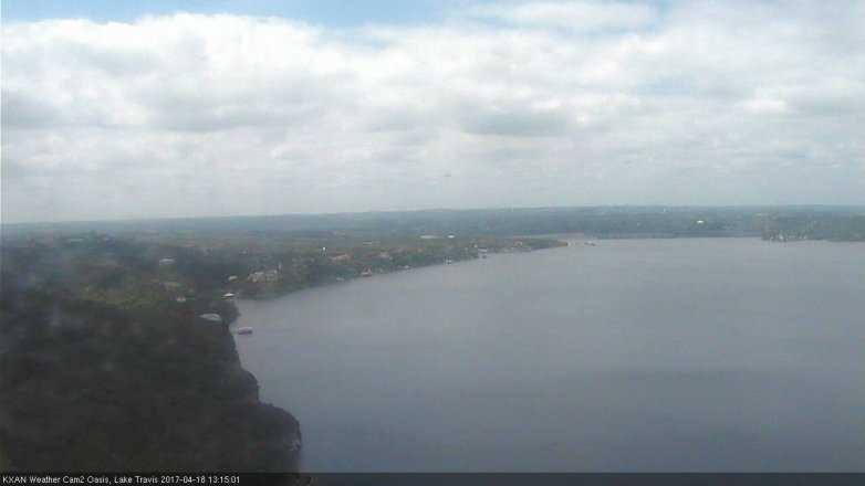 Lake Travis webcam, April 18, 2017 12:25 PM CT