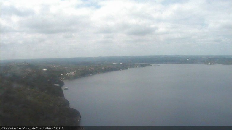 Lake Travis webcam, April 18, 2017 12:30 PM CT