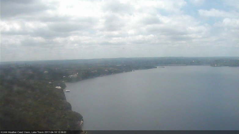 Lake Travis webcam, April 18, 2017 12:55 PM CT