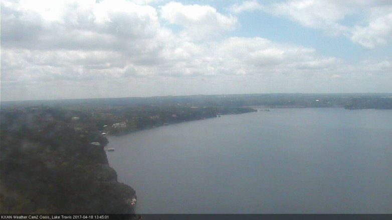Lake Travis webcam, April 18, 2017 1:05 PM CT