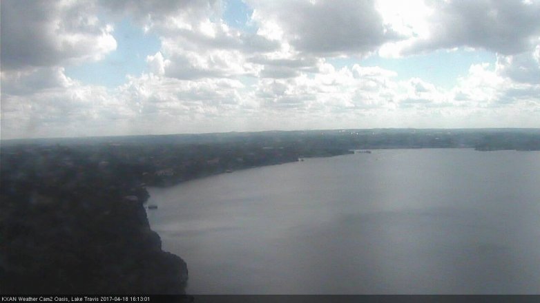 Lake Travis webcam, April 18, 2017 3:40 PM CT