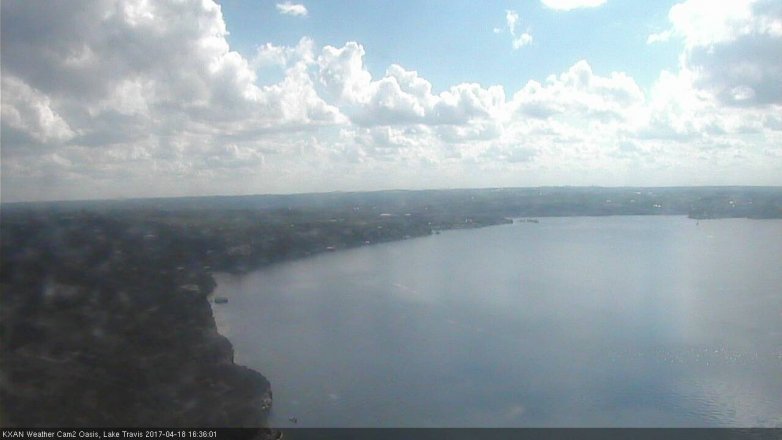 Lake Travis webcam, April 18, 2017 4:00 PM CT