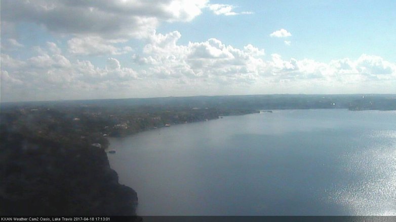 Lake Travis webcam, April 18, 2017 4:30 PM CT