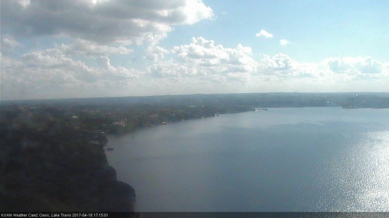 Lake Travis webcam, April 18, 2017 4:35 PM CT
