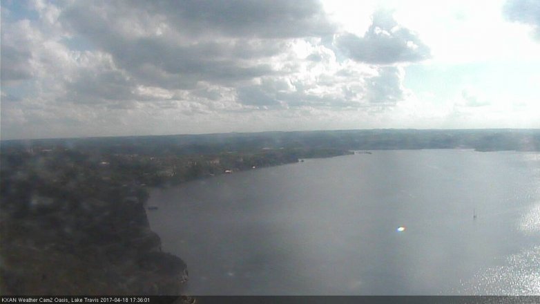 Lake Travis webcam, April 18, 2017 4:45 PM CT