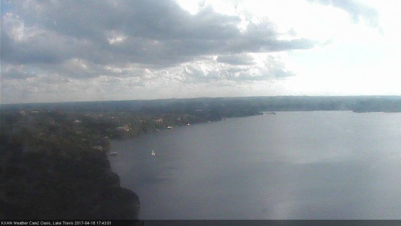 Lake Travis webcam, April 18, 2017 5:00 PM CT