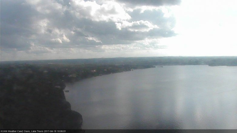 Lake Travis webcam, April 18, 2017 5:15 PM CT
