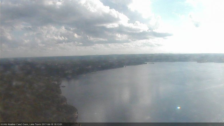Lake Travis webcam, April 18, 2017 5:30 PM CT