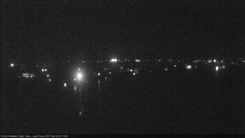 Lake Travis webcam, April 18, 2017 8:15 PM CT