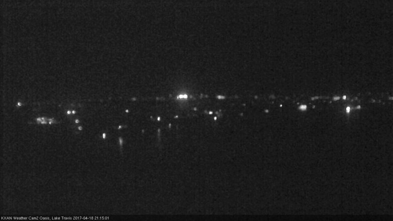 Lake Travis webcam, April 18, 2017 8:40 PM CT