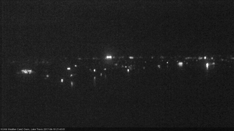 Lake Travis webcam, April 18, 2017 8:50 PM CT