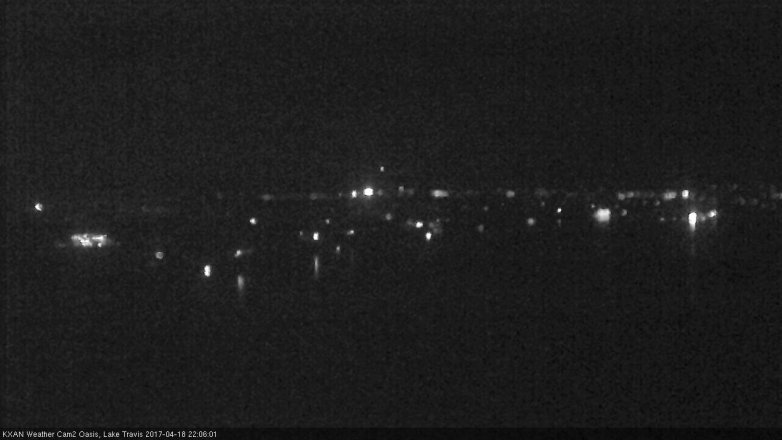 Lake Travis webcam, April 18, 2017 9:20 PM CT