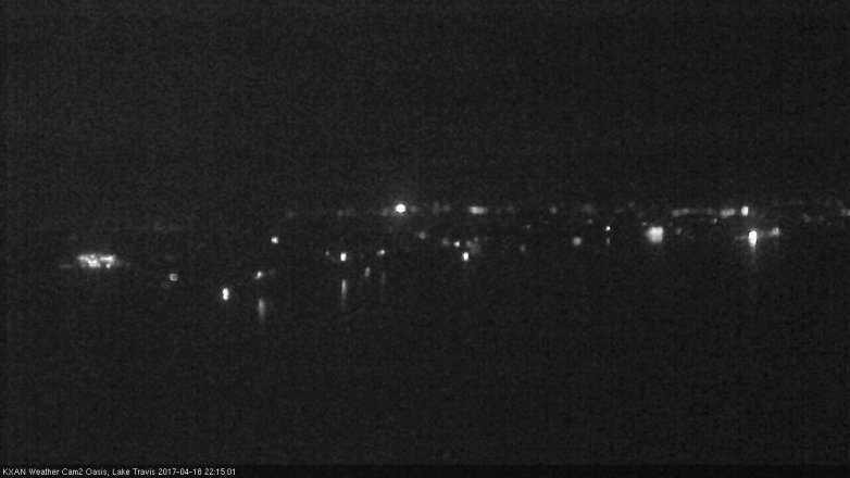 Lake Travis webcam, April 18, 2017 9:25 PM CT