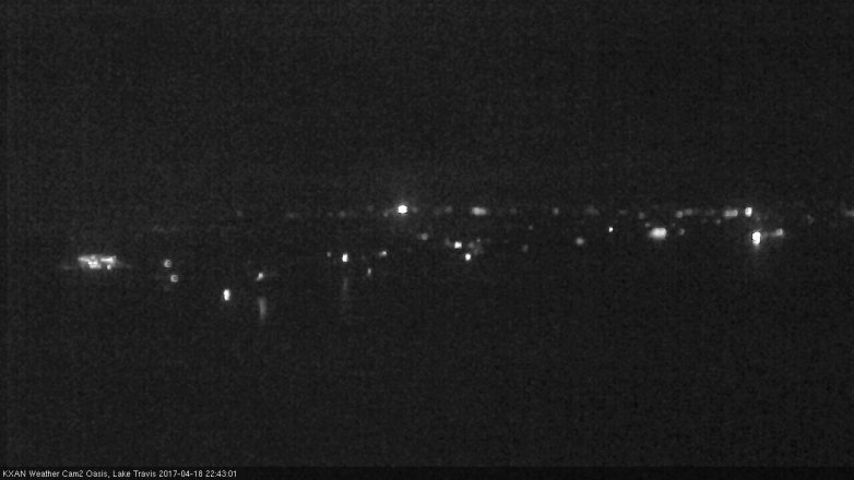 Lake Travis webcam, April 18, 2017 9:50 PM CT