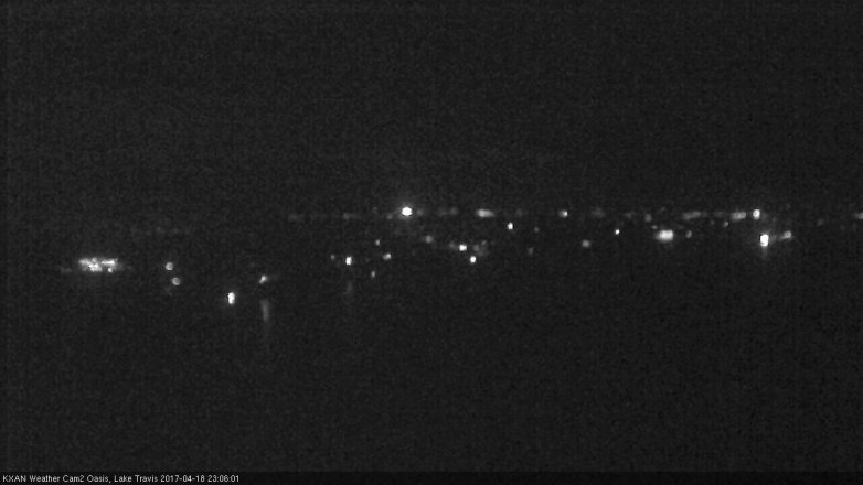 Lake Travis webcam, April 18, 2017 10:10 PM CT