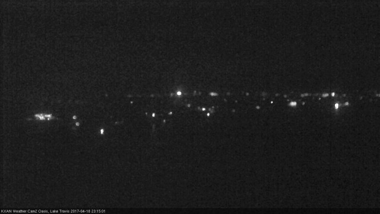 Lake Travis webcam, April 18, 2017 10:25 PM CT