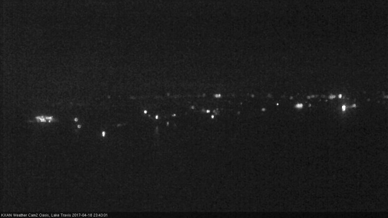 Lake Travis webcam, April 18, 2017 11:00 PM CT