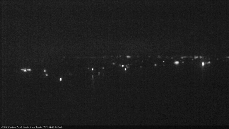Lake Travis webcam, April 18, 2017 12:00 AM CT