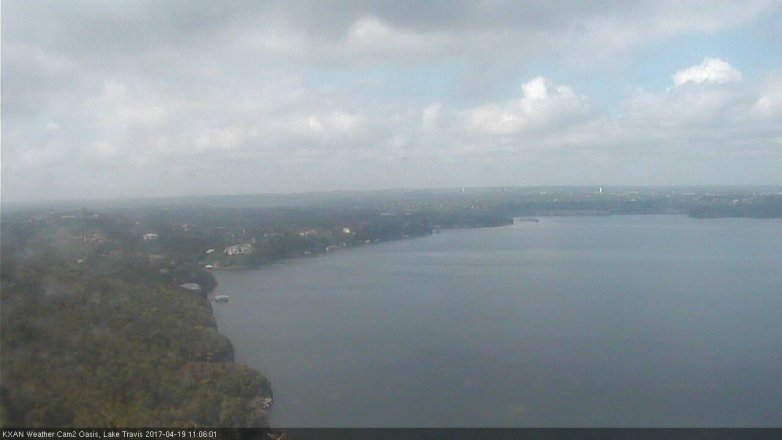 Lake Travis webcam, April 19, 2017 10:10 AM CT