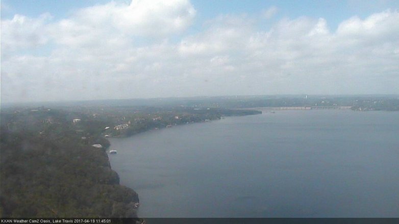 Lake Travis webcam, April 19, 2017 10:50 AM CT