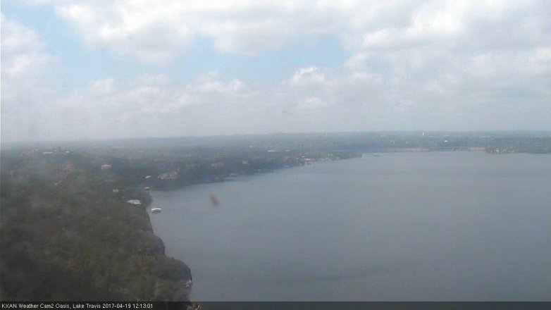 Lake Travis webcam, April 19, 2017 11:20 AM CT