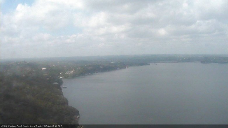 Lake Travis webcam, April 19, 2017 11:30 AM CT