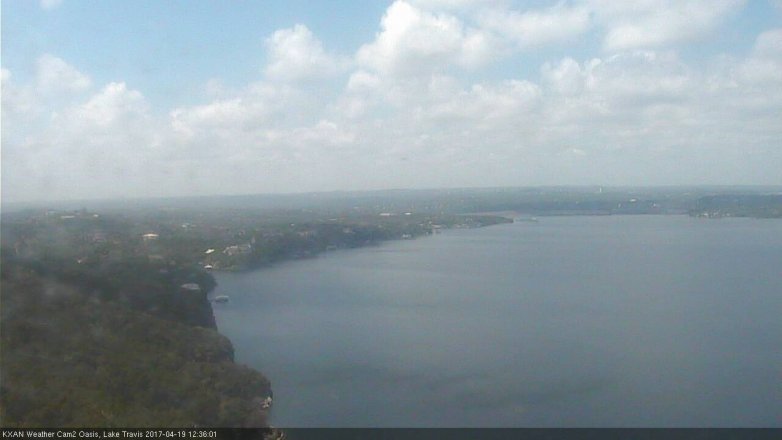 Lake Travis webcam, April 19, 2017 11:35 AM CT