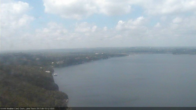 Lake Travis webcam, April 19, 2017 11:40 AM CT