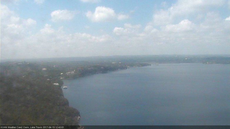 Lake Travis webcam, April 19, 2017 11:50 AM CT