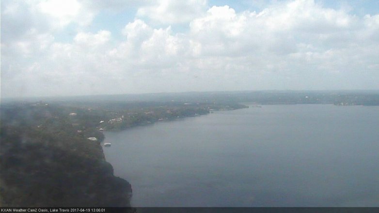 Lake Travis webcam, April 19, 2017 12:25 PM CT