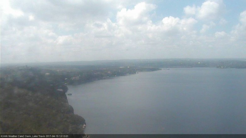 Lake Travis webcam, April 19, 2017 12:30 PM CT